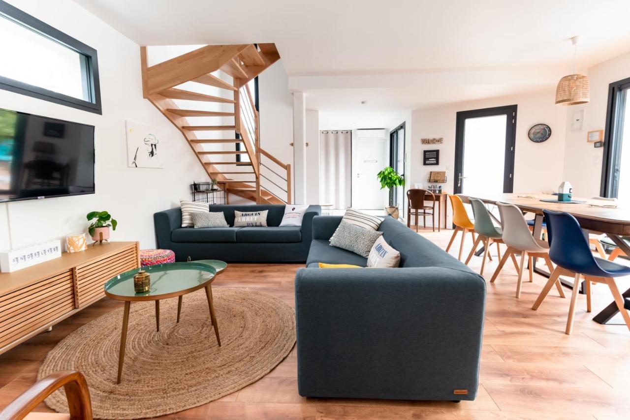 Frenchyhomes☆Villadeluxe☆Plage☆Piscine Андернос-ле-Бен Екстериор снимка